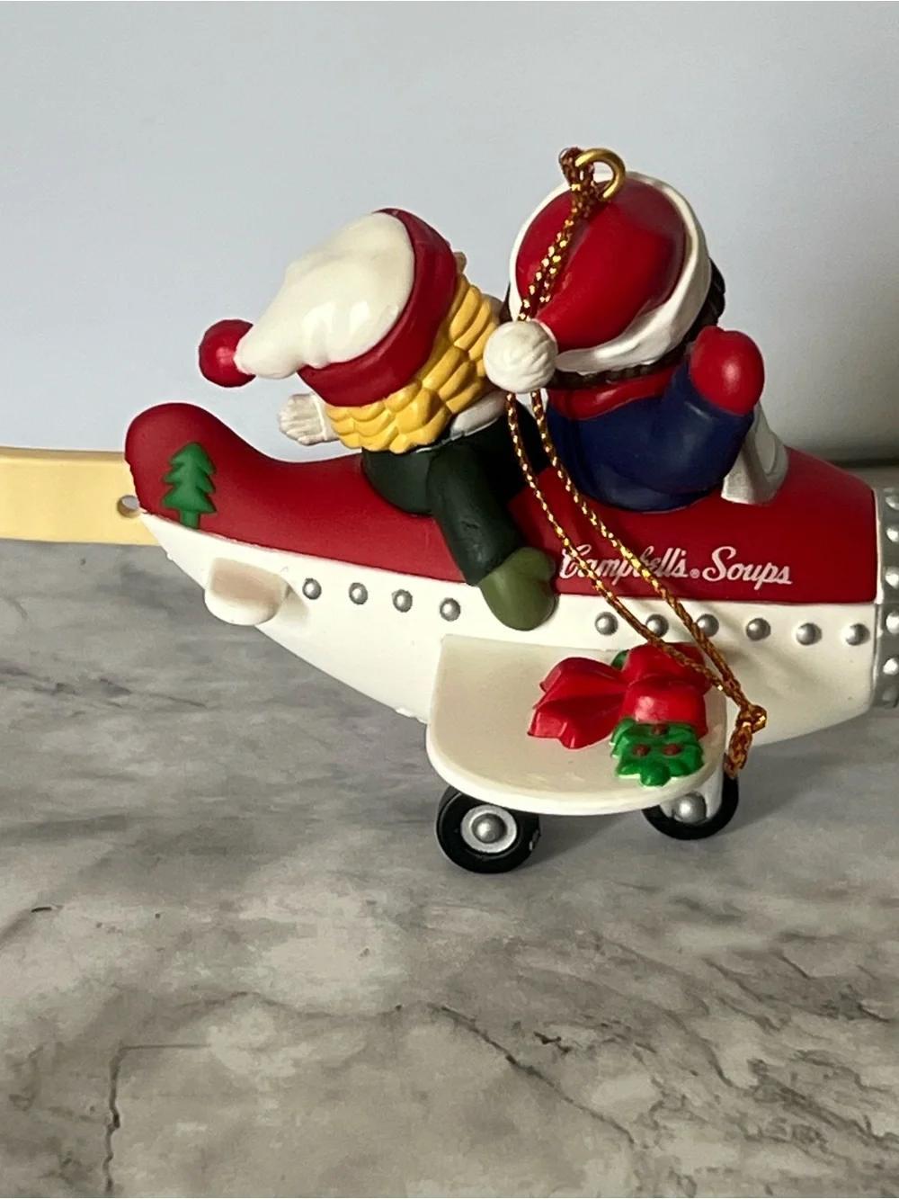 Vintage 1998 Campbell’s Soup Kids Airplane Christmas Ornament